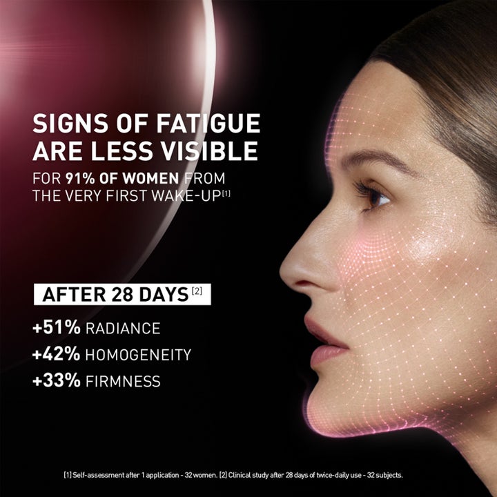 Filorga NCEF-Revitalize Night Cream 50 ml nattkrem mot tretthetstegn viser kliniske resultater for glød og fasthet.
