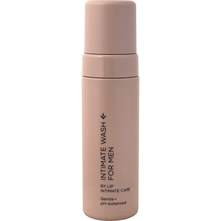 Lip Intimate Care Intimate Wash for Men 50 ml pH-balanserende intimvask i en matt beige pumpeflaske.
