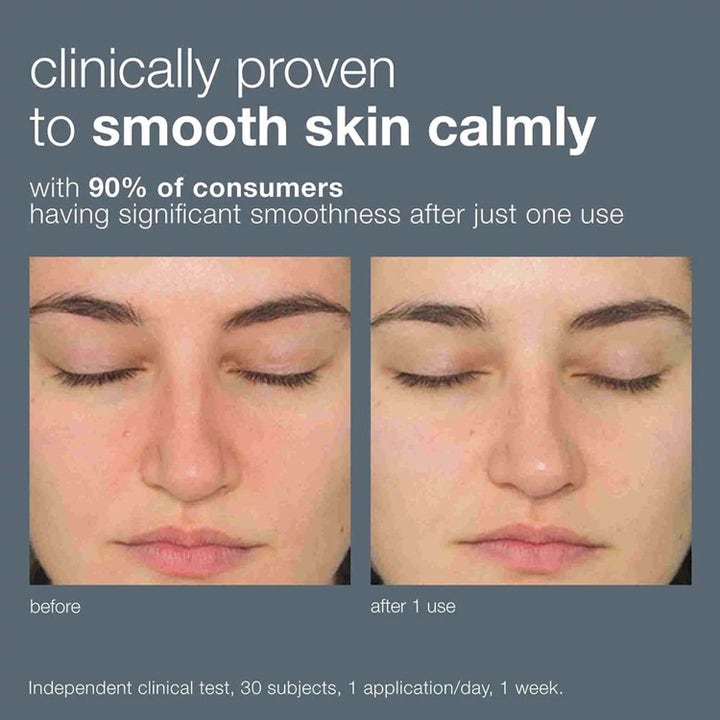 Dermalogica Daily Milkfoliant Duo 148 g ansiktspeeling viser før og etter-bilder av glattere hud etter en gangs bruk.