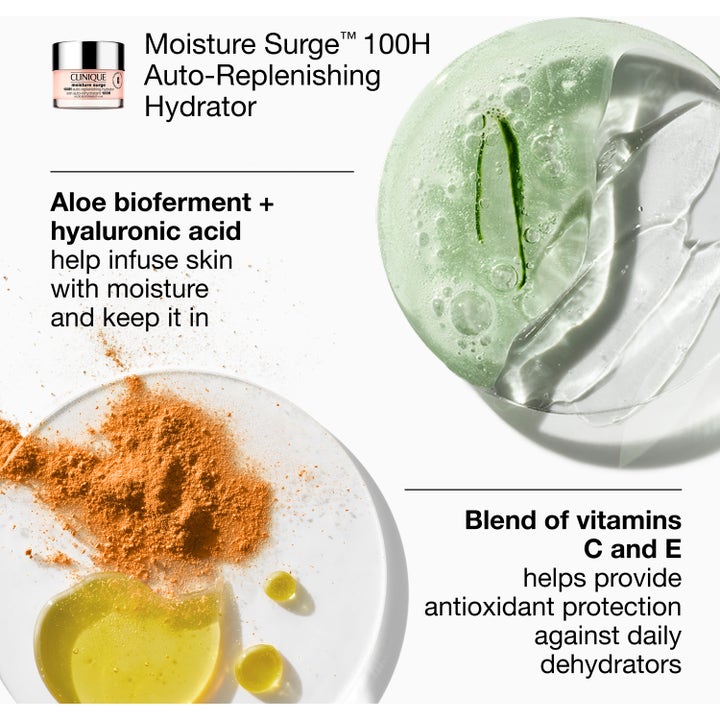 Clinique Moisture Surge 100H Hydrator fuktighetskrem med aloe bioferment, hyaluronsyre og beskyttende vitaminer