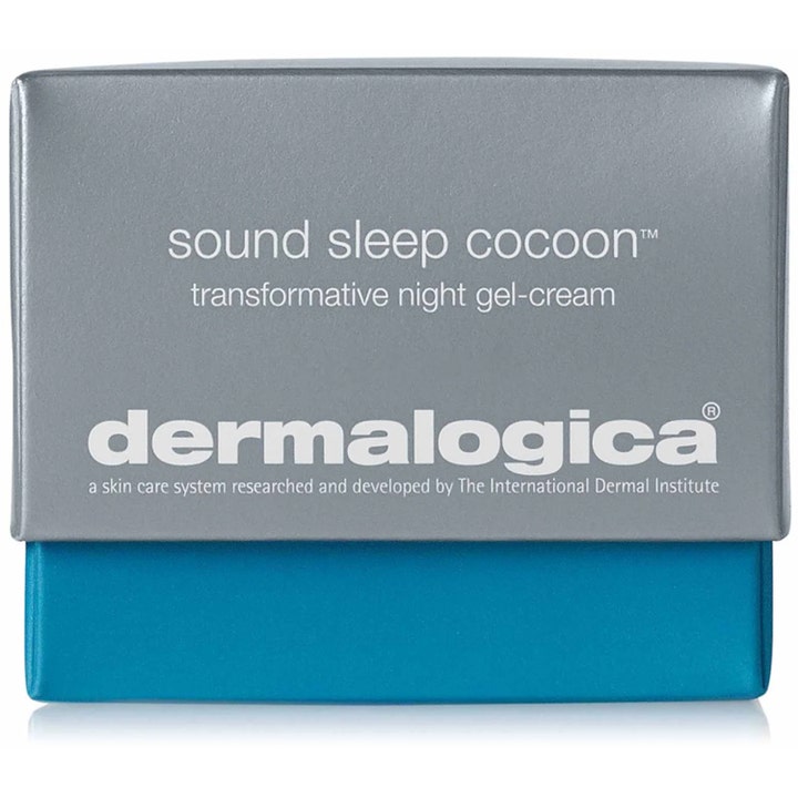 Dermalogica Sound Sleep Cocoon 50 ml nattkrem i en sølvgrå og blå eske som gir fuktighet og ny glød