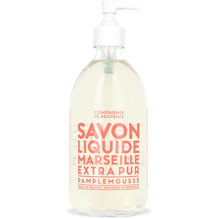 Compagnie de Provence Savon Liquide Marseille Pamplemousse 500 ml flytende såpe i glassflaske med pumpe