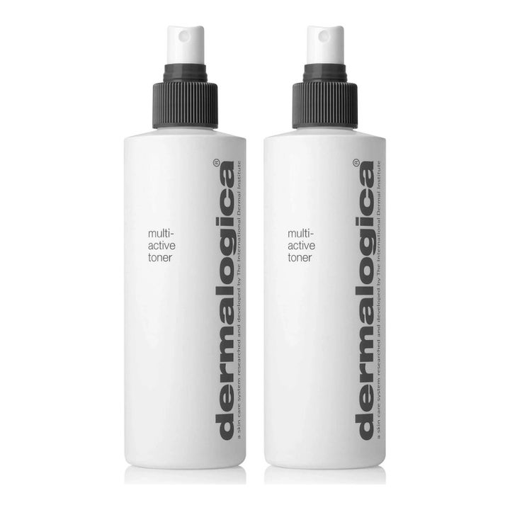 Dermalogica Multi-Active Toner 2-pakning fuktighetsgivende ansiktstoner i hvite sprayflasker med sorte pumper