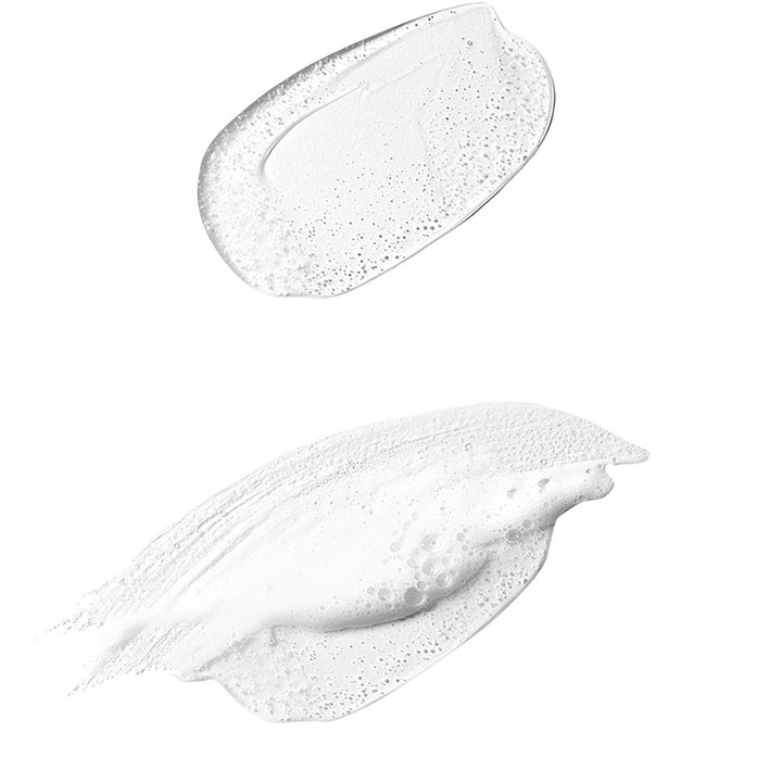 Dermalogica Daily Glycolic Cleanser 295 ml eksfolierende ansiktsrens med tekstur av klar gel og luftig hvitt skum