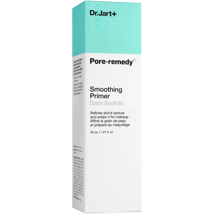 Dr.Jart+ Pore-remedy Smoothing Primer 30 ml utjevnende primer i mintgrønn og hvit eske som forbedrer hudens tekstur