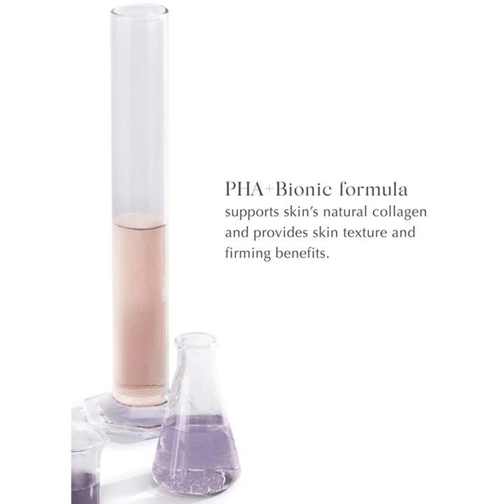 Exuviance AGE Less Everyday 50 ml fuktighetskrem med PHA og Bionic formula i laboratorieglass