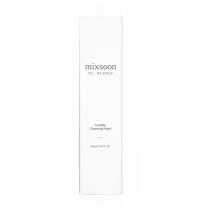 Mixsoon Centella Cleansing Foam 150 ml beroligende ansiktsrens i hvit minimalistisk eske