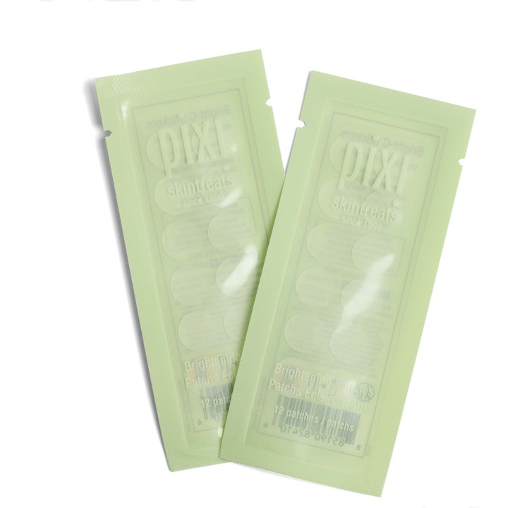Pixi Bright-C Stickers 24 stk spot treatment med vitamin C i to lysegrønne pakker med runde plaster.