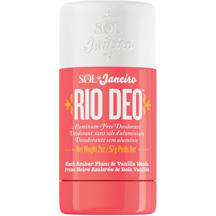 Sol de Janeiro Rio Deo 57g aluminiumsfri deodorant som gir friskhet i korallfarget hylse med hvitt lokk