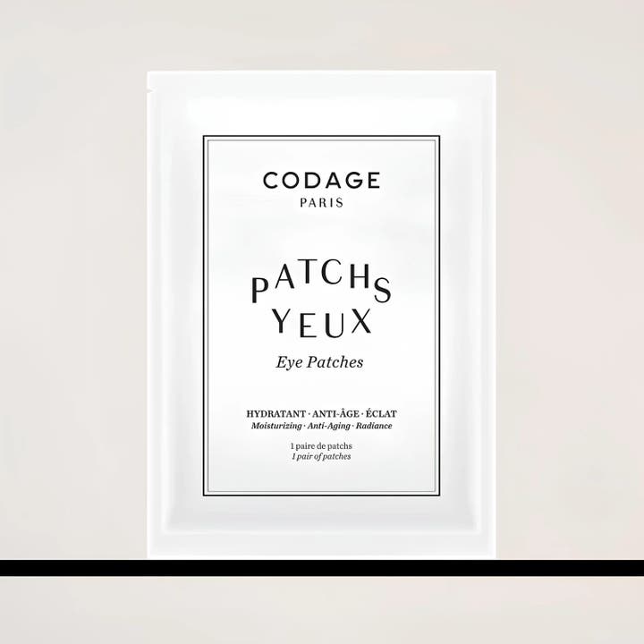 Codage Paris The Eye Contour patches 1 par fuktighetsgivende eye patches i hvit emballasje mot aldringstegn.