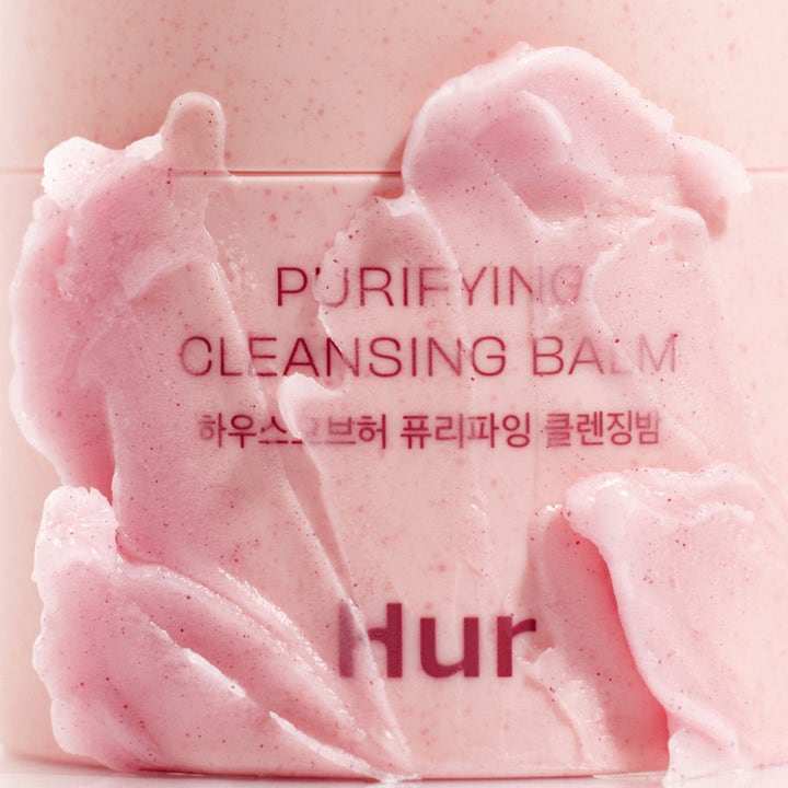 House of Hur Purifying Cleansing Balm 50 ml ansiktsrens med fyldig rosa tekstur som fjerner urenheter