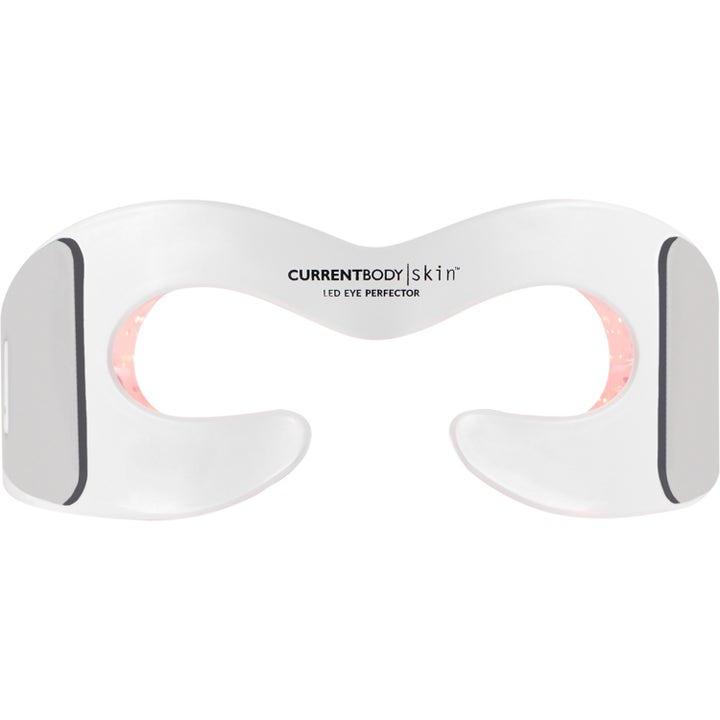 CurrentBody Skin LED Eye Perfector øyemaske for rynker i hvit bueformet design med integrert rødt LED-lys