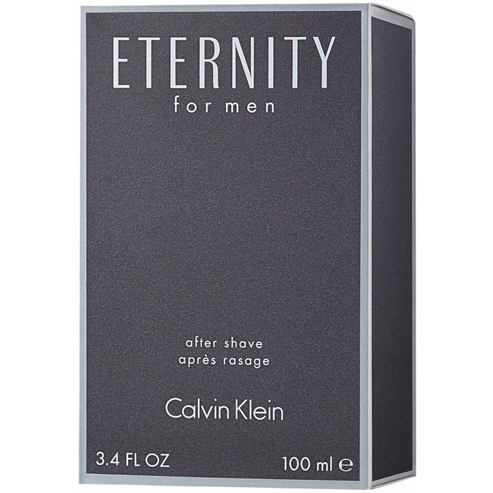 Calvin Klein Eternity For Men 100 ml beroligende aftershave i grå og sølvfarget ytterforpakning