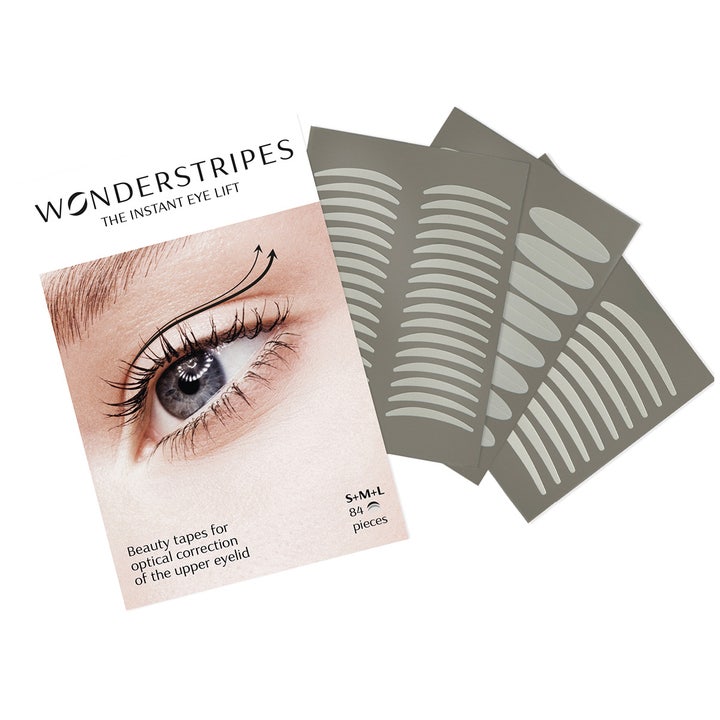 Wonderstripes The Instant Eye Lift 84 stk korrigerende tape for et umiddelbart øyeløft med ark og transparente strips