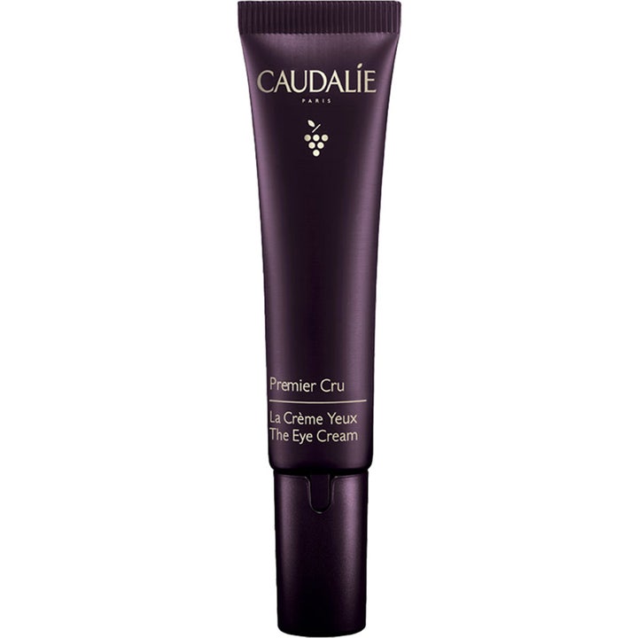 Caudalie Premier Cru The Eye Cream 15 ml øyekrem som lysner mørke ringer i lilla tube med pumpe
