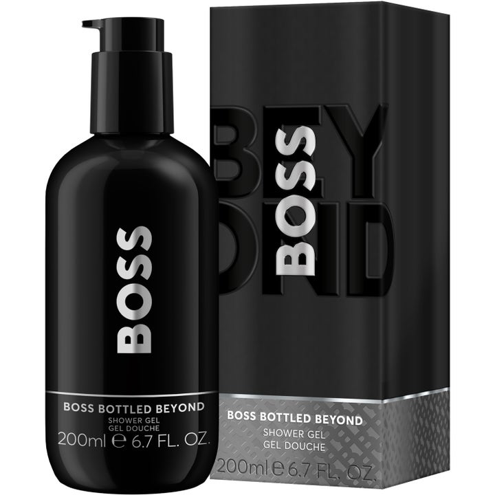 Hugo Boss Bottled Beyond Shower Gel 200 ml rengjørende dusjsåpe i elegant svart flaske med pumpe og ytteremballasje