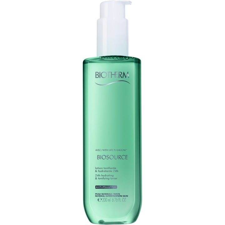 Biotherm Biosource 24h Hydrating & Tonifying Toner 200 ml fuktighetsgivende ansiktsvann i grønn pumpeflaske