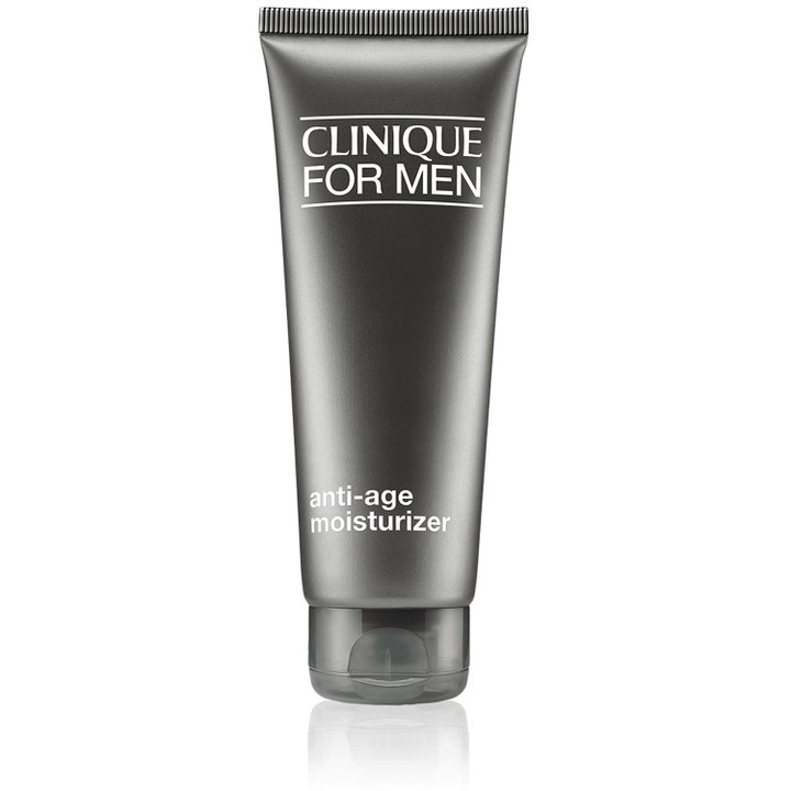 Clinique For Men Anti-Age Moisturizer 100ml fuktighetskrem mot aldringstegn i en stilren mørkegrå tube med hvit tekst