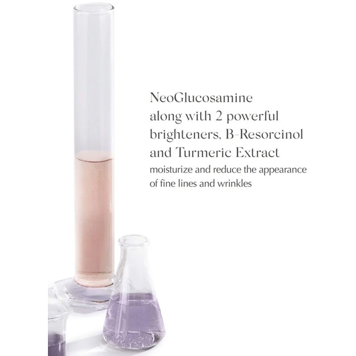 Exuviance Daily Corrector SPF35 40 g fuktighetsgivende solkrem med NeoGlucosamine og gurkemeie i laboratorieglass