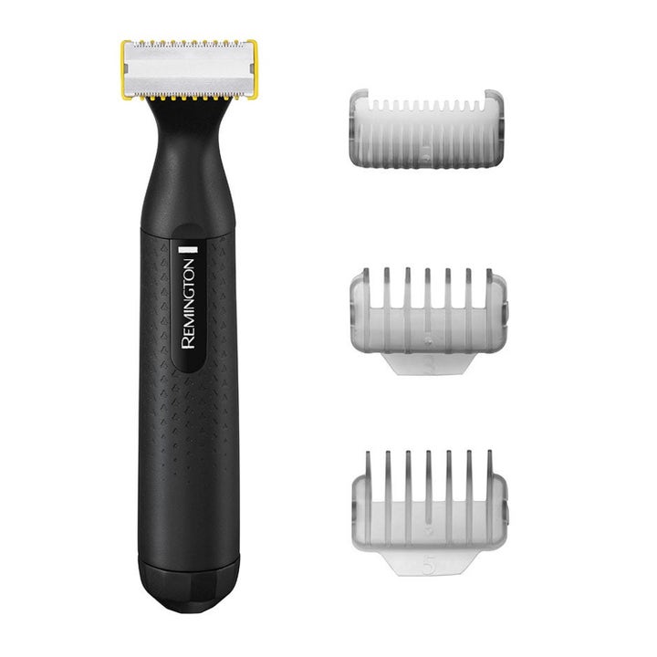 Remington Advanced Shave &amp; Recovery Set Omniblade barbermaskin med tre grå kammer for skjeggpleie