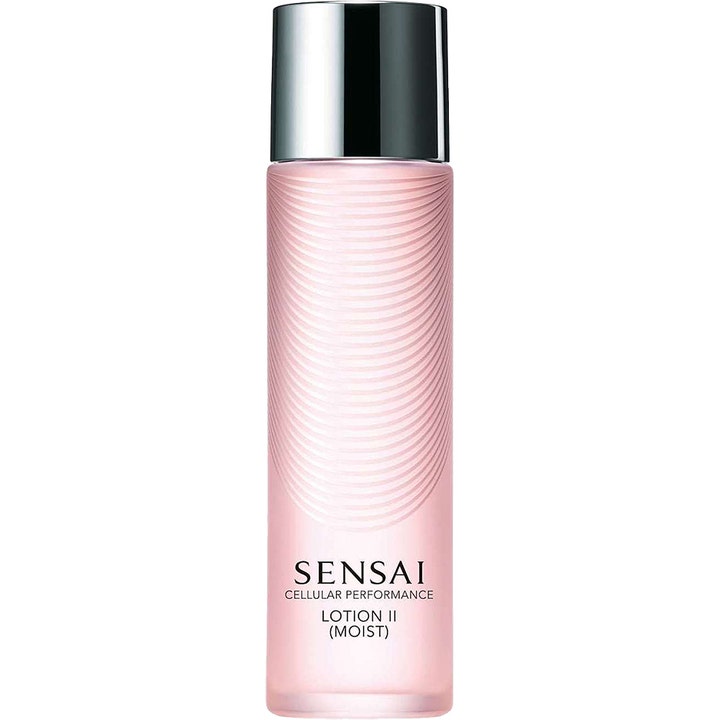 Sensai Cellular Performance Lotion II 125 ml fuktighetsgivende ansiktslotion i lys rosa frostet flaske med sølvkork