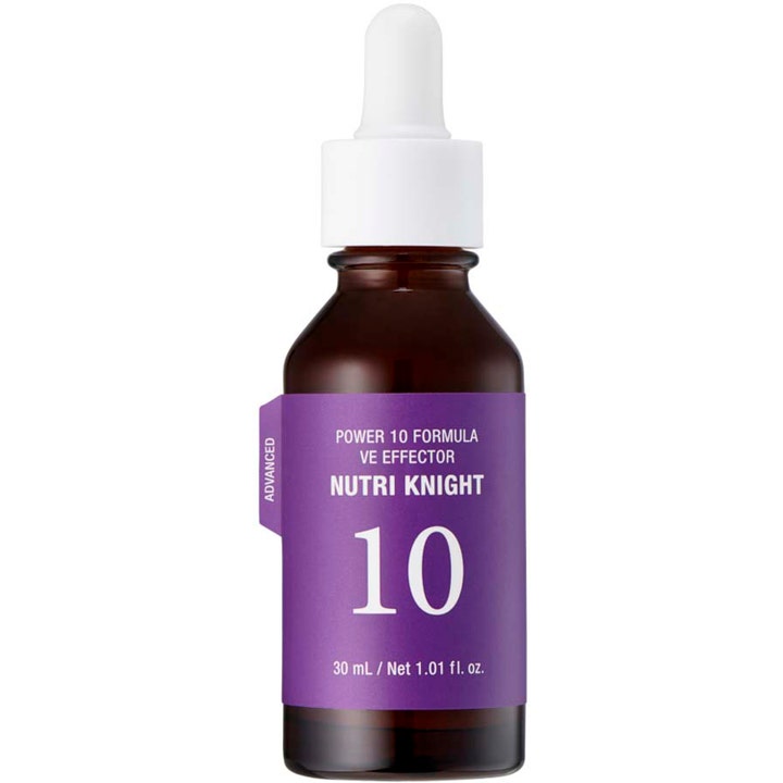 It'S SKIN Power 10 Formula VE Effector Nutri Knight 30 ml nærende serum i brun glassflaske med lilla etikett