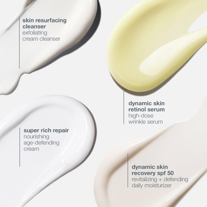Dermalogica Skin Aging Solutions Duo hudpleiesett med kremete teksturer av retinol serum og dagkrem med SPF 50