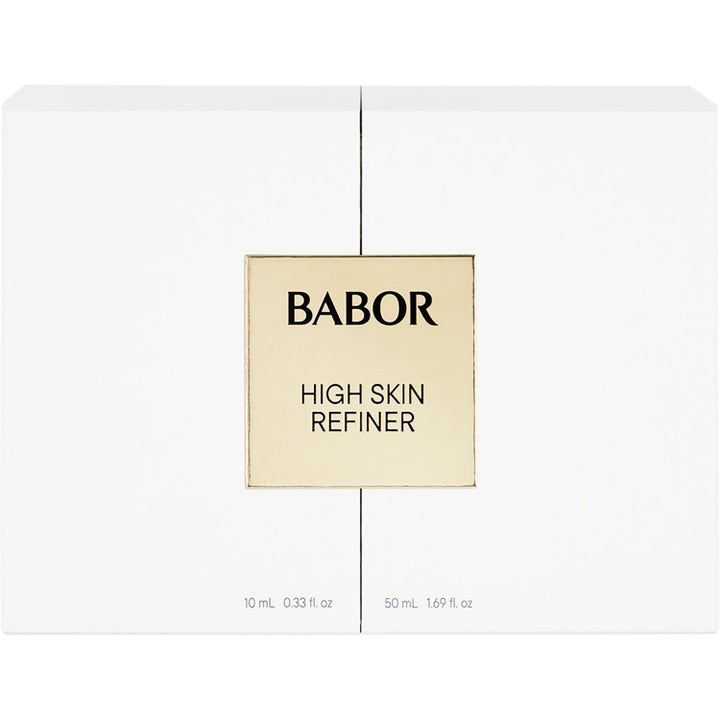 Babor HSR Gift Set 60 ml oppstrammende ansiktspleie i hvit gaveeske med gullfarget High Skin Refiner-logo.