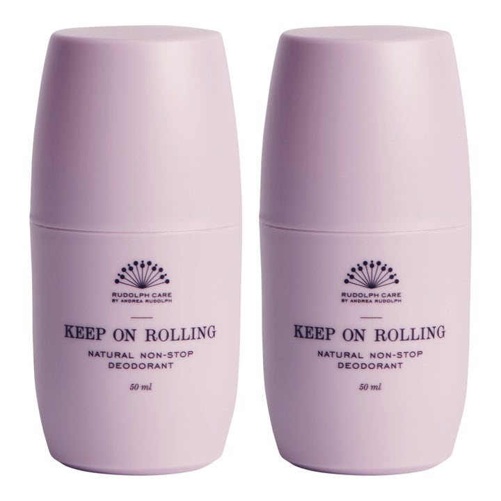 Rudolph Care Keep On Rolling 50 ml naturlig deodorant i to lyselilla flasker som gir effektiv beskyttelse