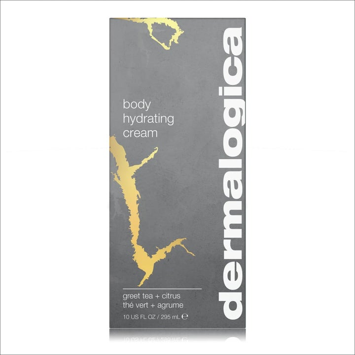 Dermalogica Body Hydrating Cream Duo 2x 295 ml fuktighetsgivende kroppskrem i grå ytteremballasje med gullfolie.