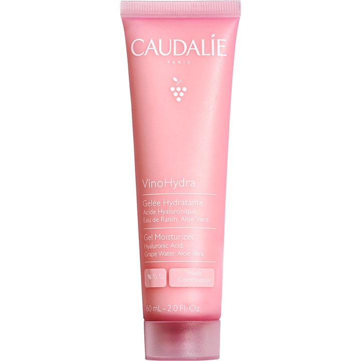 Caudalie VinoHydra Gel Moisturizer 60 ml fuktighetskrem i rosa tube som gir huden fukt med hyaluronsyre