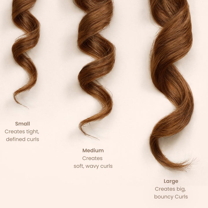 Heatless Curls in Mulberry Silk Medium