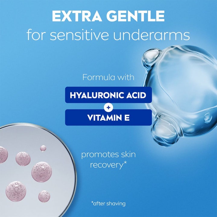 NIVEA Derma Control Restore Sensitive 50 ml deostick som pleier huden vist med hyaluronsyre og vitamin E.