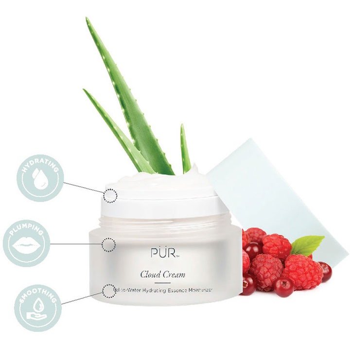 PÜR Cloud Cream 50 ml fuktighetsgivende ansiktskrem i krukke med aloe vera og bær som gir fuktighet og fylde