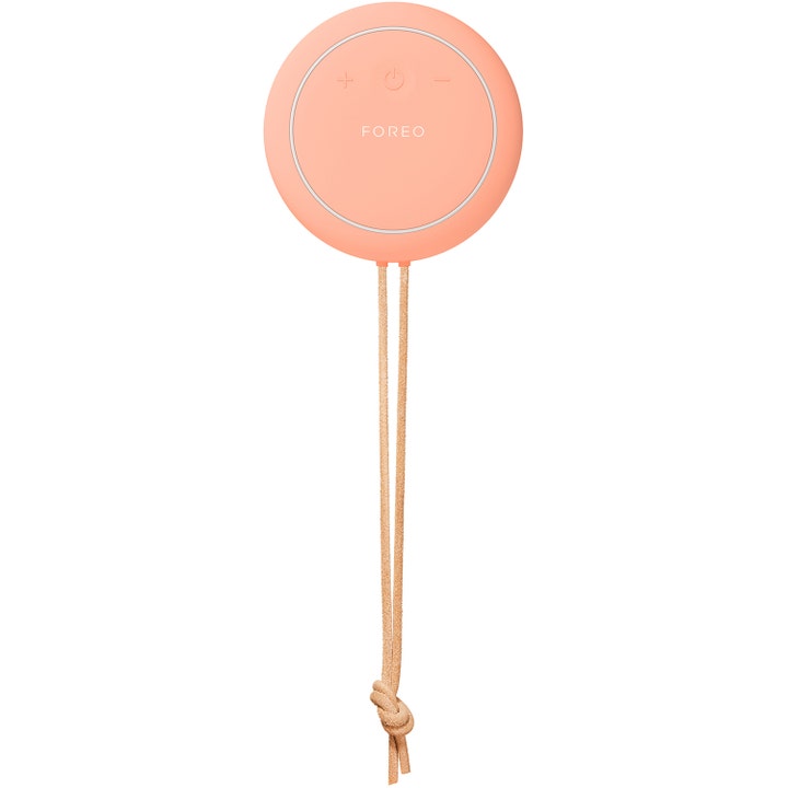 FOREO LUNA 4 body Peach Perfect 1 stk eksfolierende kroppsbørste i ferskenfarget silikon med knyttet snor