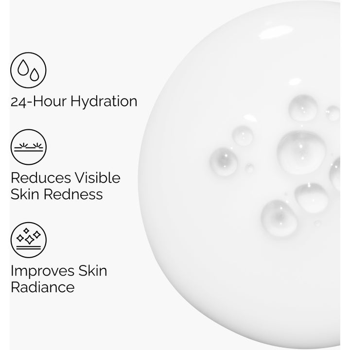 The Ordinary Rice Lipids + Ectoin Microemulsion 60 ml ansiktskrem hvit tekstur som demper rødhet og gir 24 timers fuktighet
