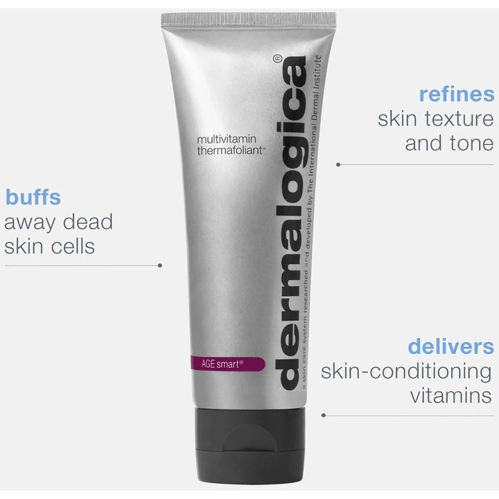 Dermalogica Multivitamin Thermafoliant 75 ml peeling i sølvtube som fjerner døde hudceller og gir vitaminer.