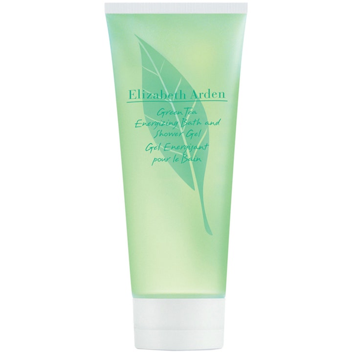 Elizabeth Arden Green Tea Energizing Bath and Shower Gel 200 ml energigivende dusjgelé i lysegrønn tube med tebladmotiv