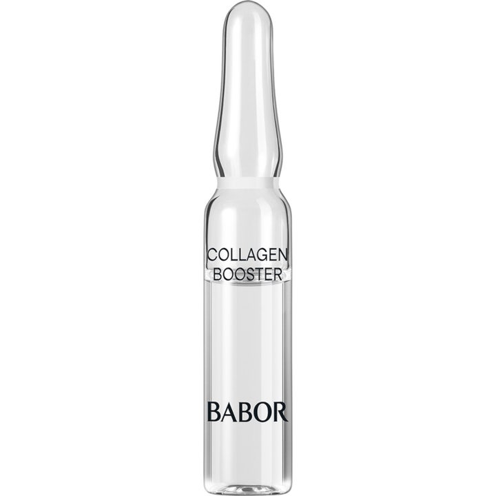 Babor Collagen Booster 2ml oppstrammende ampulle i gjennomsiktig glass som gir huden et løft og økt elastisitet.