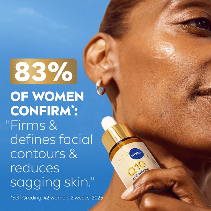 NIVEA Q10 Collagen Expert 3IN1 Repairing Serum 30 ml serum motvirker slapp hud og gir definerte ansiktskonturer.