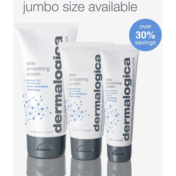 Dermalogica Skin Smoothing Cream 100 ml fuktighetskrem i tre ulike tubestørrelser med Active HydraMesh Technology