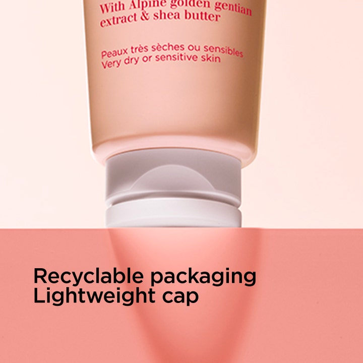 Clarins Soothing Gentle Foaming Cleanser 125 ml ansiktsrens i resirkulerbar tube med hvit kork