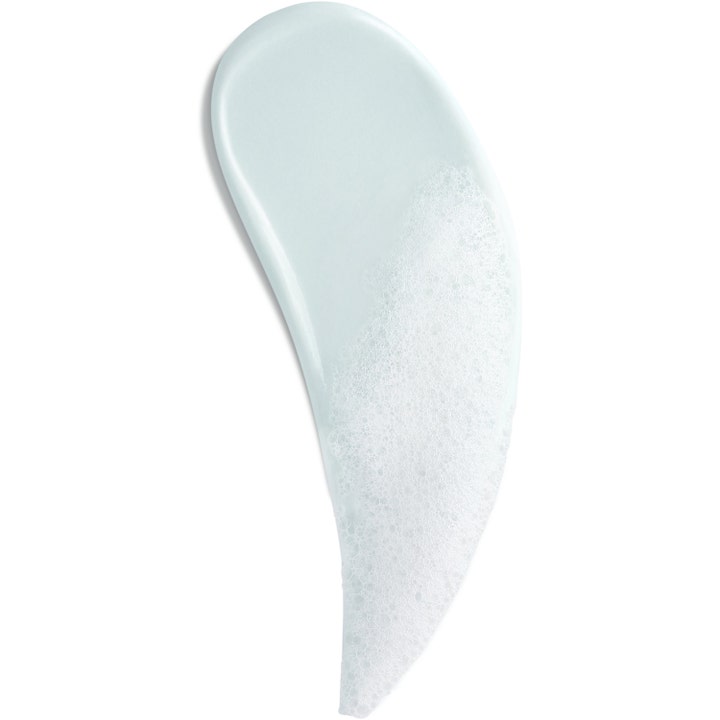 Biotherm Biosource Purifying Foaming Cleanser 150 ml ansiktsrens med lyseblå kremet tekstur og hvitt skum