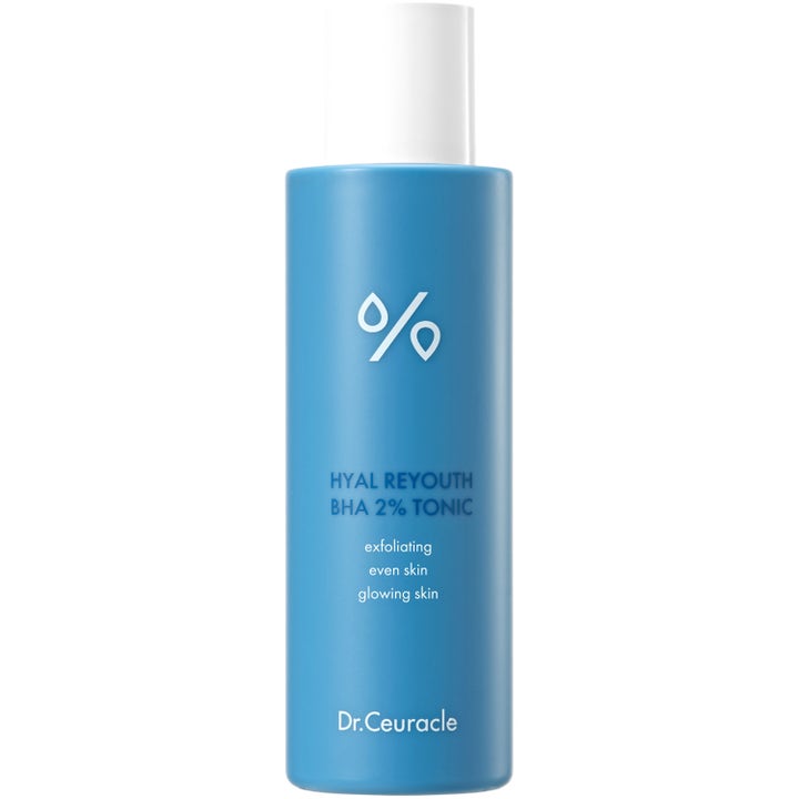 Dr. Ceuracle Hyal Reyouth BHA 2% Tonic eksfolierende toner for glød i blå sylindrisk flaske med hvitt lokk