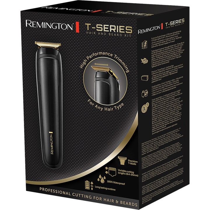 Remington MB7050 T-Series Hair & Beard Kit 1 stk skjegtrimmer i emballasje med presisjonsblader
