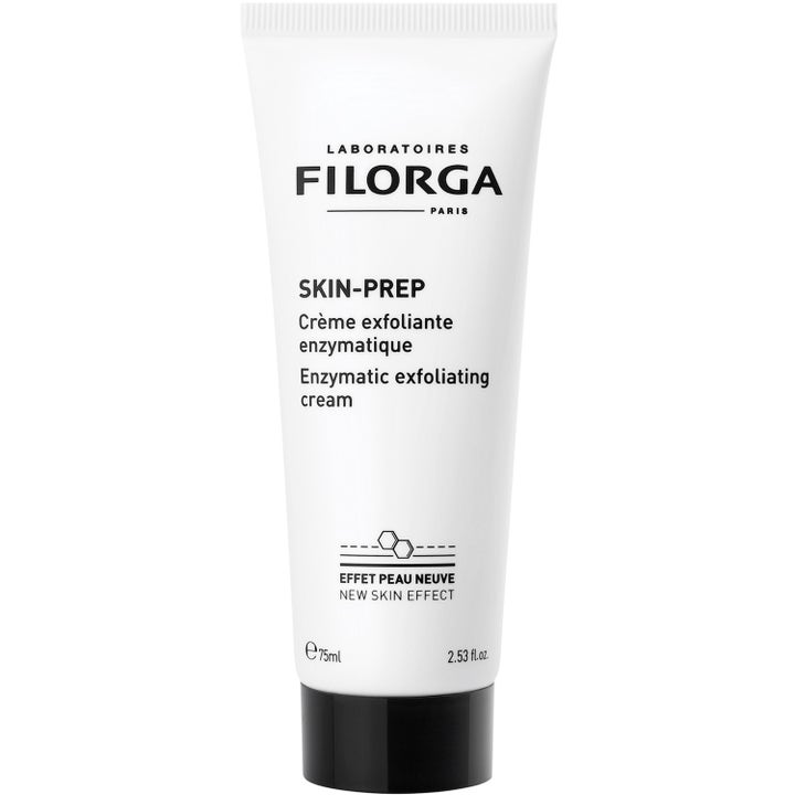 Filorga Skin-Prep Enzymatic Exfoliating Cream 75ml eksfolierende ansiktskrem for ny hud i hvit tube med sort lokk