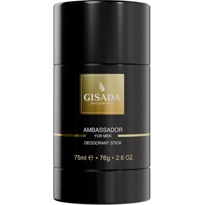 Gisada Ambassador for Men 75ml deodorant stick som gir friskhet i en elegant sort hylse med gulldetaljer.