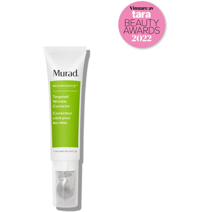 Murad Targeted Wrinkle Corrector 15 ml serum på tube med Tara Beauty Awards 2022 vinner-emblem.