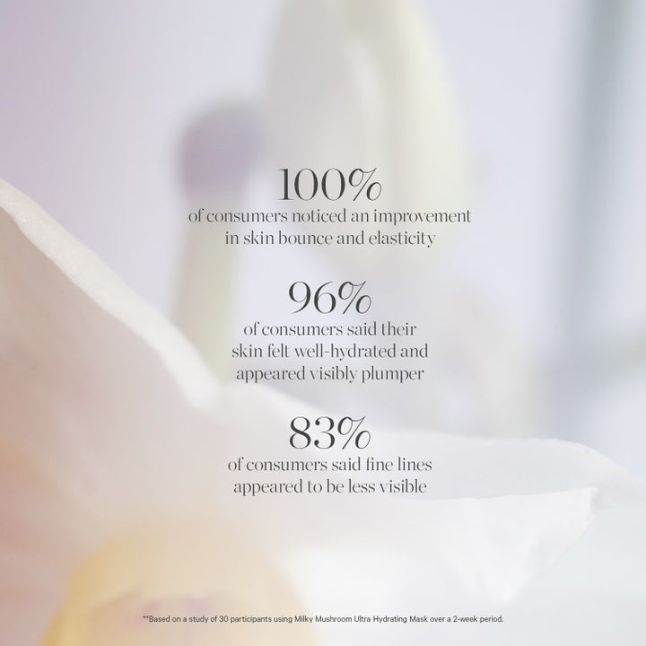 KORA Organics Milky Mushroom Ultra Hydrating Mask 100 ml fuktighetsgivende ansiktsmaske viser økt elastisitet og fukt
