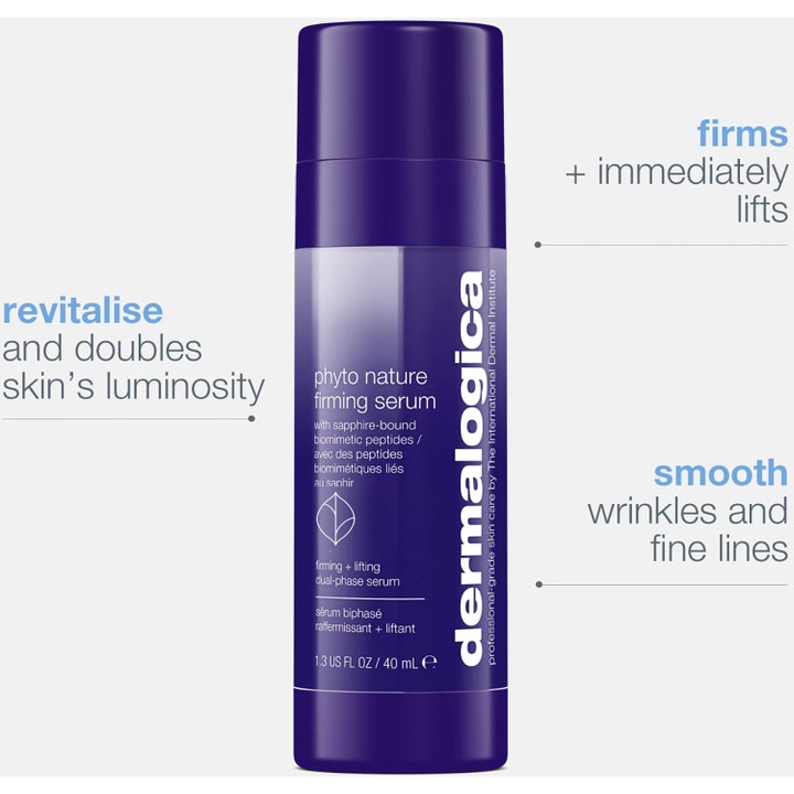 Dermalogica AGE smart Phyto-Nature Firming Serum 40 ml lilla pumpeflaske som strammer opp og glatter ut huden.